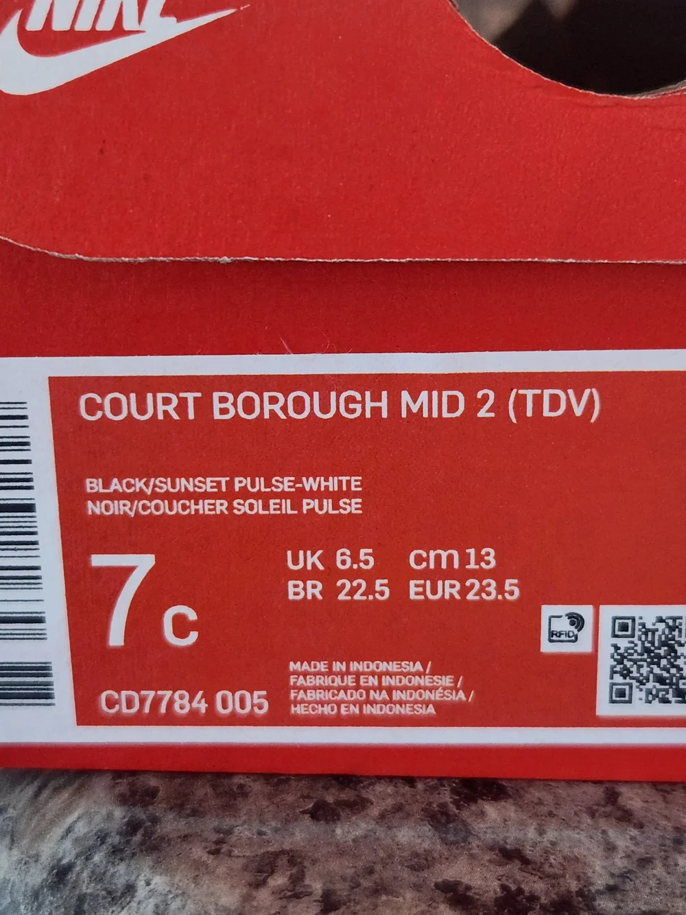 Nike toddler size